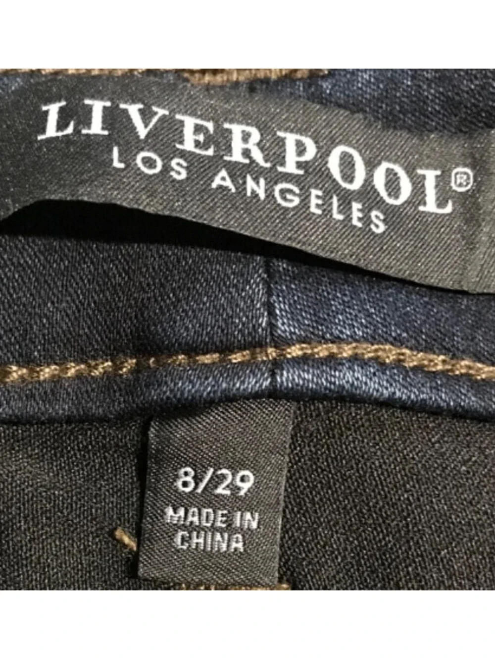 Liverpool Los Angeles Jeans Womens 29/8 Blue Skinny ECO Logical Mid Rise Denim